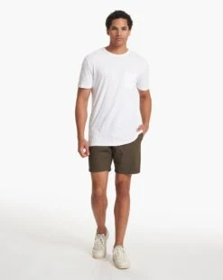The Rise Tee | White -Funktion One Style V182WHT SP21 M ECOMM FULL 2785
