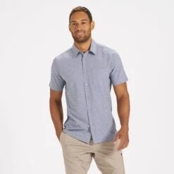 Short-Sleeve Bridge Button Down | Grey Moon Phase -Funktion One Style V184GMP 1 09d569aa 9425 4f20 ba4f 71565f009346