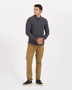 Long-Sleeve Ace Button-Down | Charcoal -Funktion One Style V185CCL 4 update