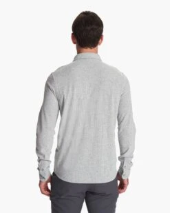 Long-Sleeve Ace Button-Down | Light Grey -Funktion One Style V185LTG 3