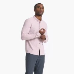 Long Sleeve Ace Button Down | Saltwater Red -Funktion One Style V185SWR 00227