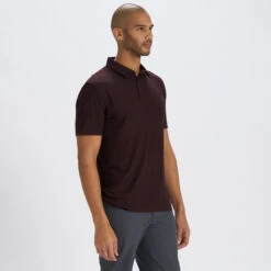 Strato Tech Polo | Oxblood Heather -Funktion One Style V188HOX 2