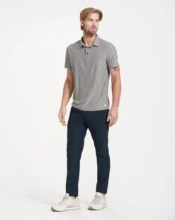 Strato Tech Polo | Heather Grey -Funktion One Style V188HTG SP22 M ECOMM TOPS FULL 0678 4x5 5f3c1e7a f5ec 4377 bbfb 456cd59b645c