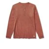 Long Sleeve Ease Performance Henley | Copper Heather -Funktion One Style V194HCO SP23 M ECOMM FLAT LAY 1X1 90c9ad62 e2ff 424f b915 ec5602292acc