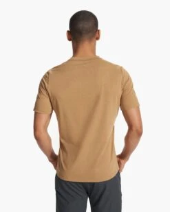 Current Tech Tee | Wheat -Funktion One Style V195WHE FA23 M ECOMM TOPS BACK TOPS 5