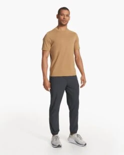 Current Tech Tee | Wheat -Funktion One Style V195WHE FA23 M ECOMM TOPS FULL 3