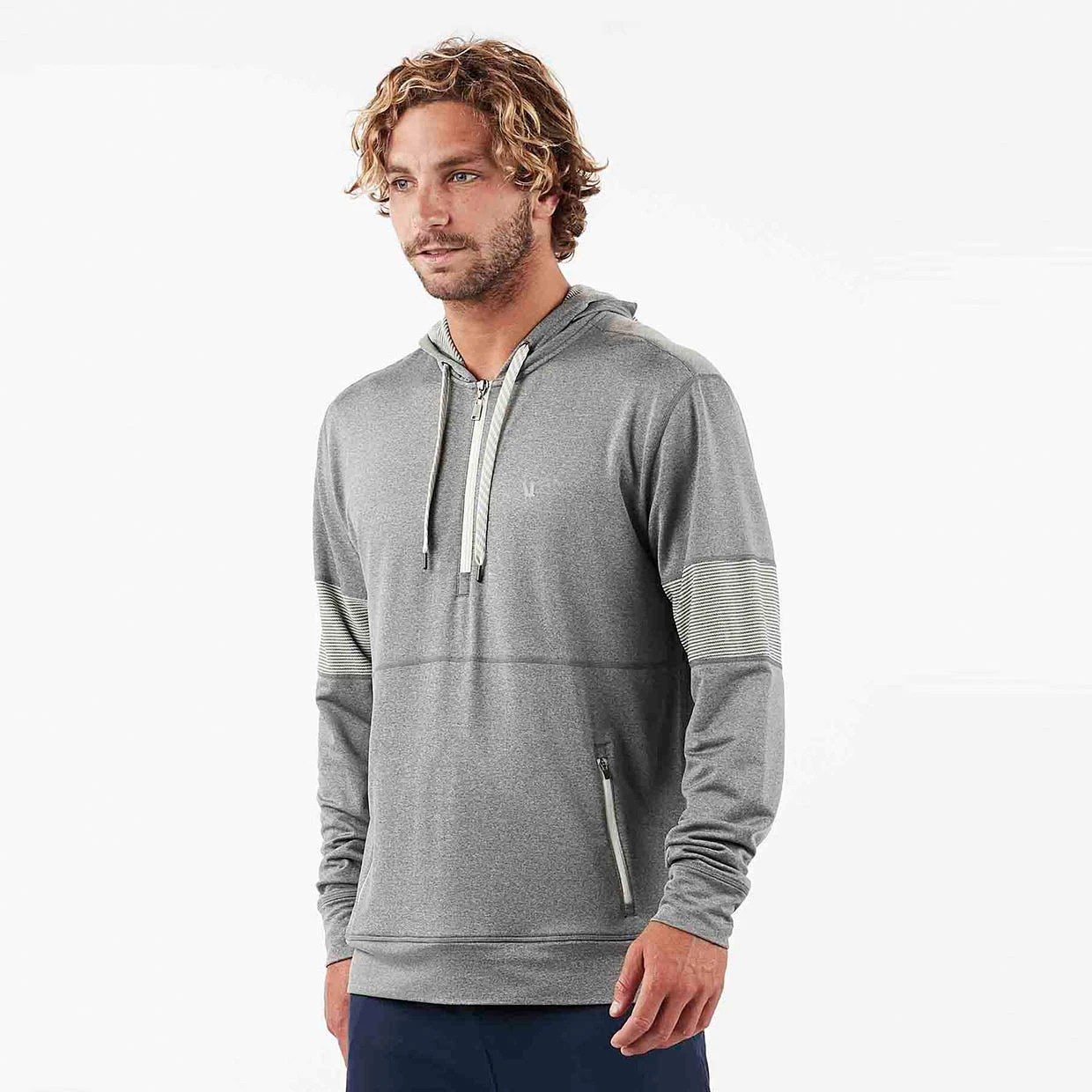 Zion Half Zip | Heather Grey 4 Zion Half Zip | Heather Grey - Image 2
