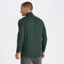 Ease Performance Half Zip | Blackened Green Heather -Funktion One Style V221HBG 2