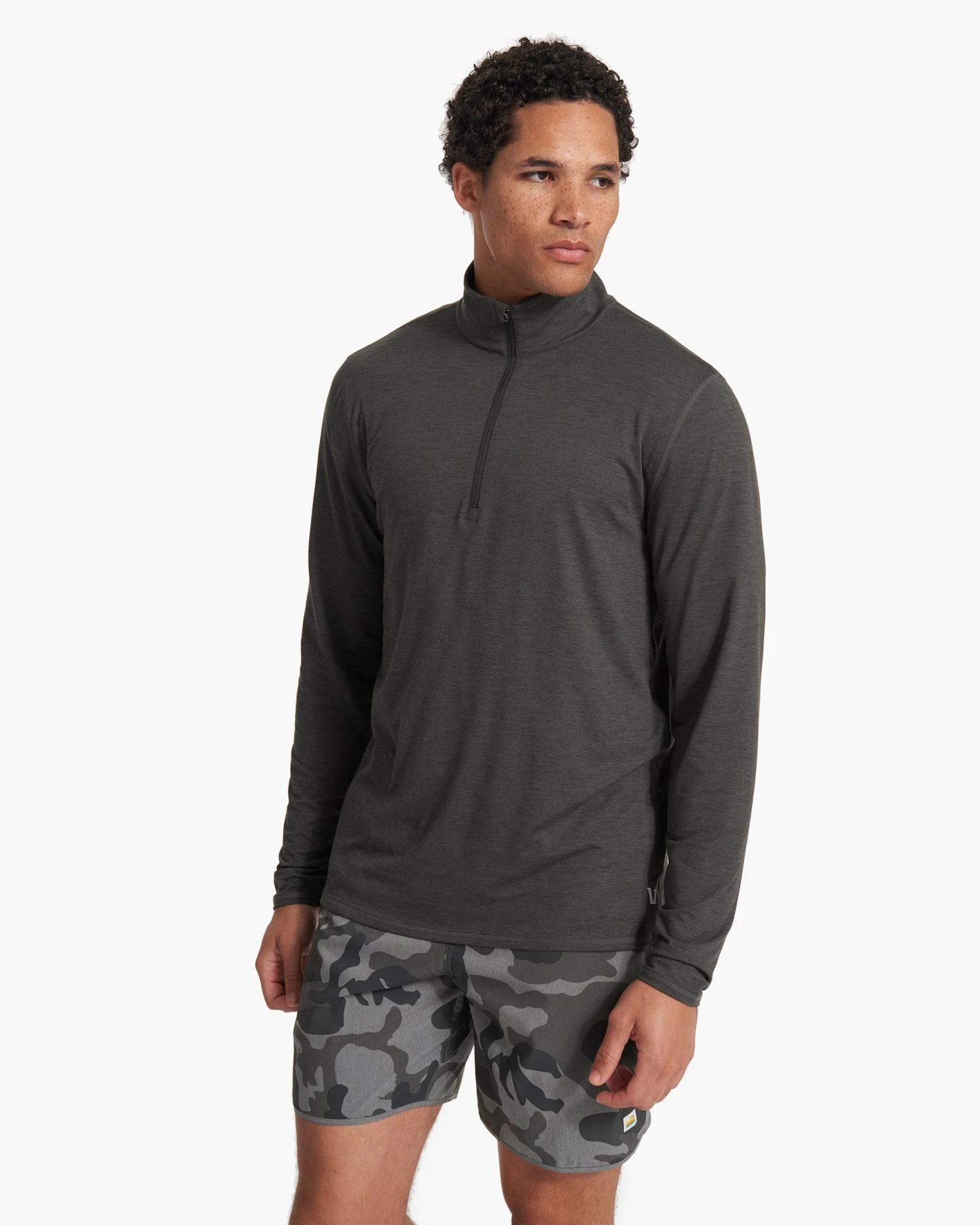 Ease Performance Half Zip | Charcoal Heather 5 Ease Performance Half Zip | Charcoal Heather - Image 3