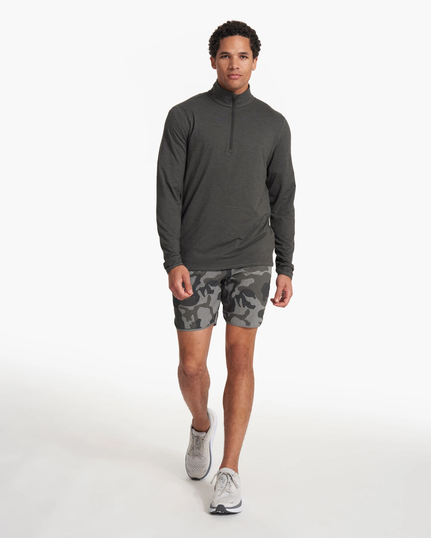 Ease Performance Half Zip | Charcoal Heather 7 Ease Performance Half Zip | Charcoal Heather - Image 5