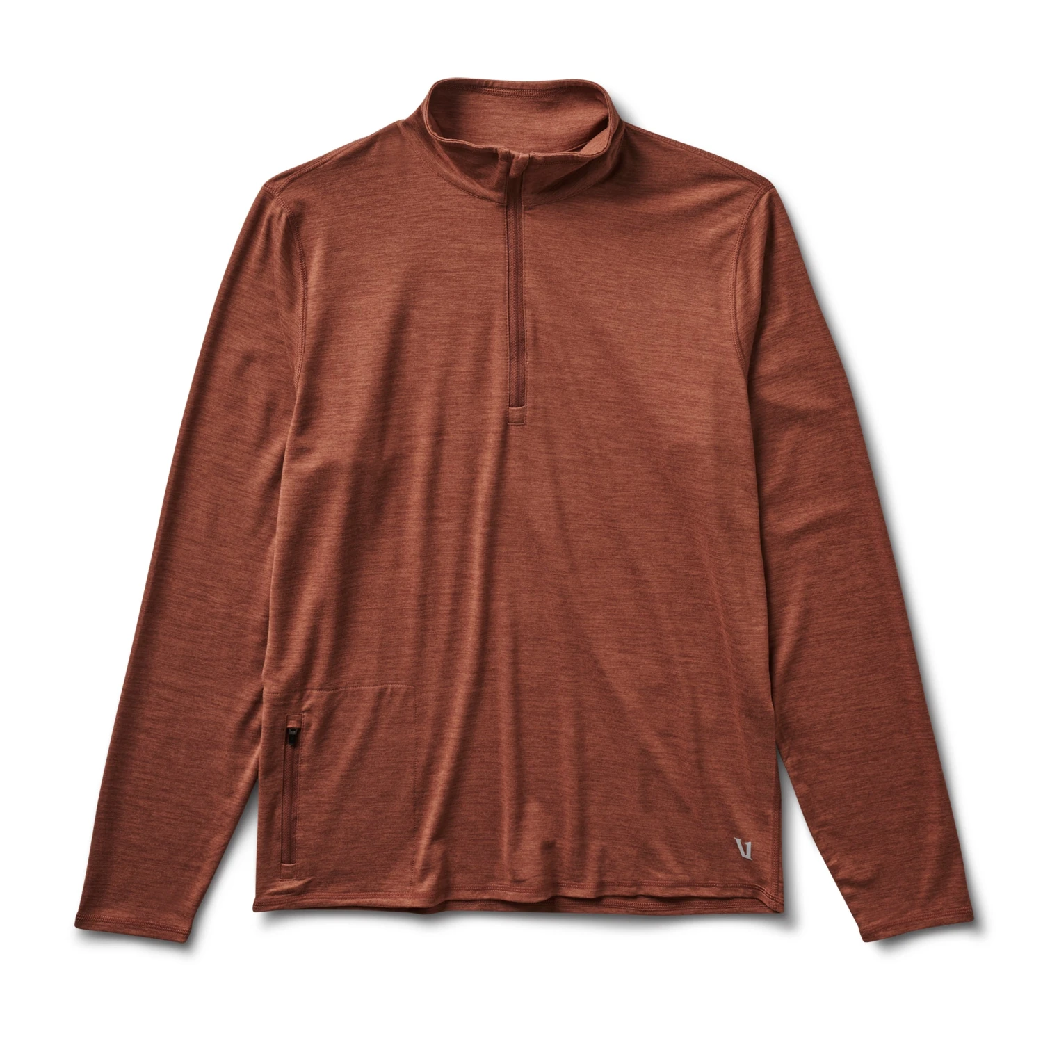 Ease Performance Half Zip | Dark Terracotta Heather 3 Ease Performance Half Zip | Dark Terracotta Heather