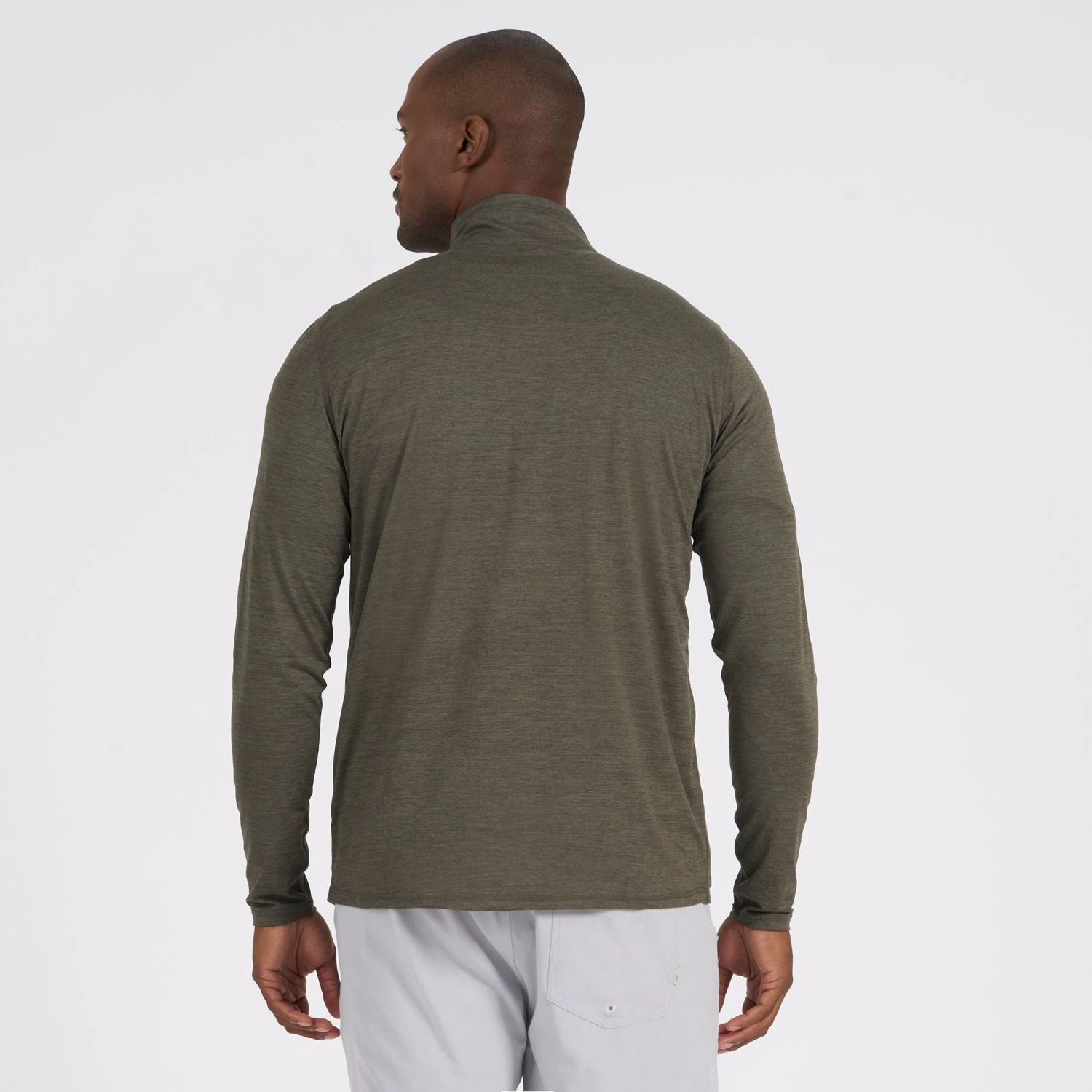 Ease Performance Half Zip | Oregano Heather 6 Ease Performance Half Zip | Oregano Heather - Image 4