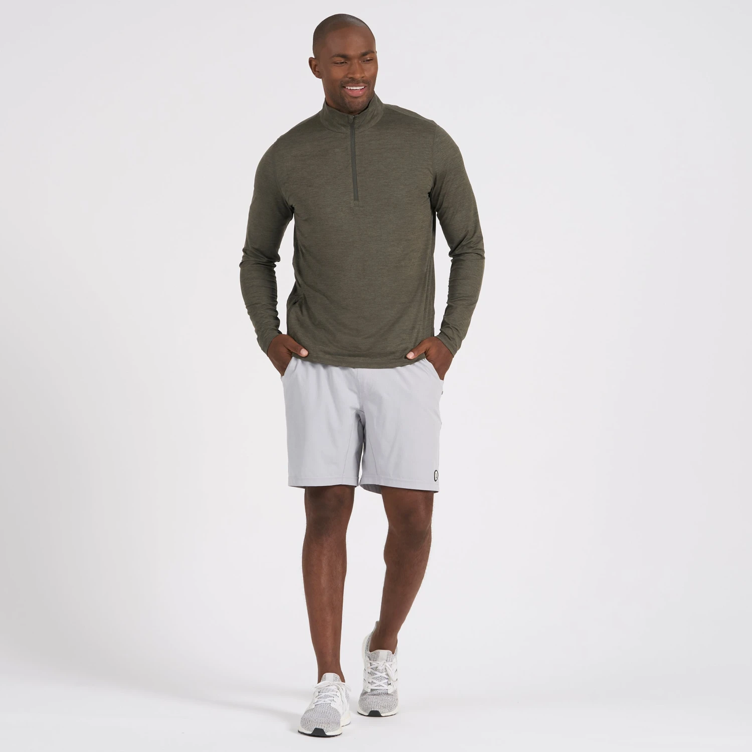 Ease Performance Half Zip | Oregano Heather 7 Ease Performance Half Zip | Oregano Heather - Image 5