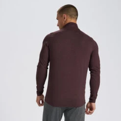 Ease Performance Half Zip | Oxblood Heather -Funktion One Style V221HOX 3