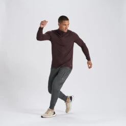 Ease Performance Half Zip | Oxblood Heather -Funktion One Style V221HOX 6
