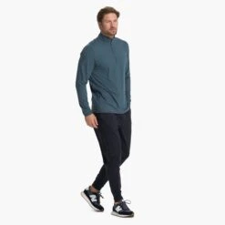 Ease Performance Half Zip | Stone Heather -Funktion One Style V221HSO 03932