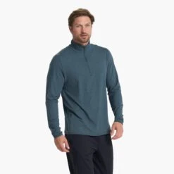 Ease Performance Half Zip | Stone Heather -Funktion One Style V221HSO 03955