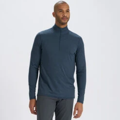Ease Performance Half Zip | Indigo Heather -Funktion One Style V221HTI 2