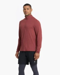 Ease Performance Half Zip | Currant Heather -Funktion One Style V221HUT 2753
