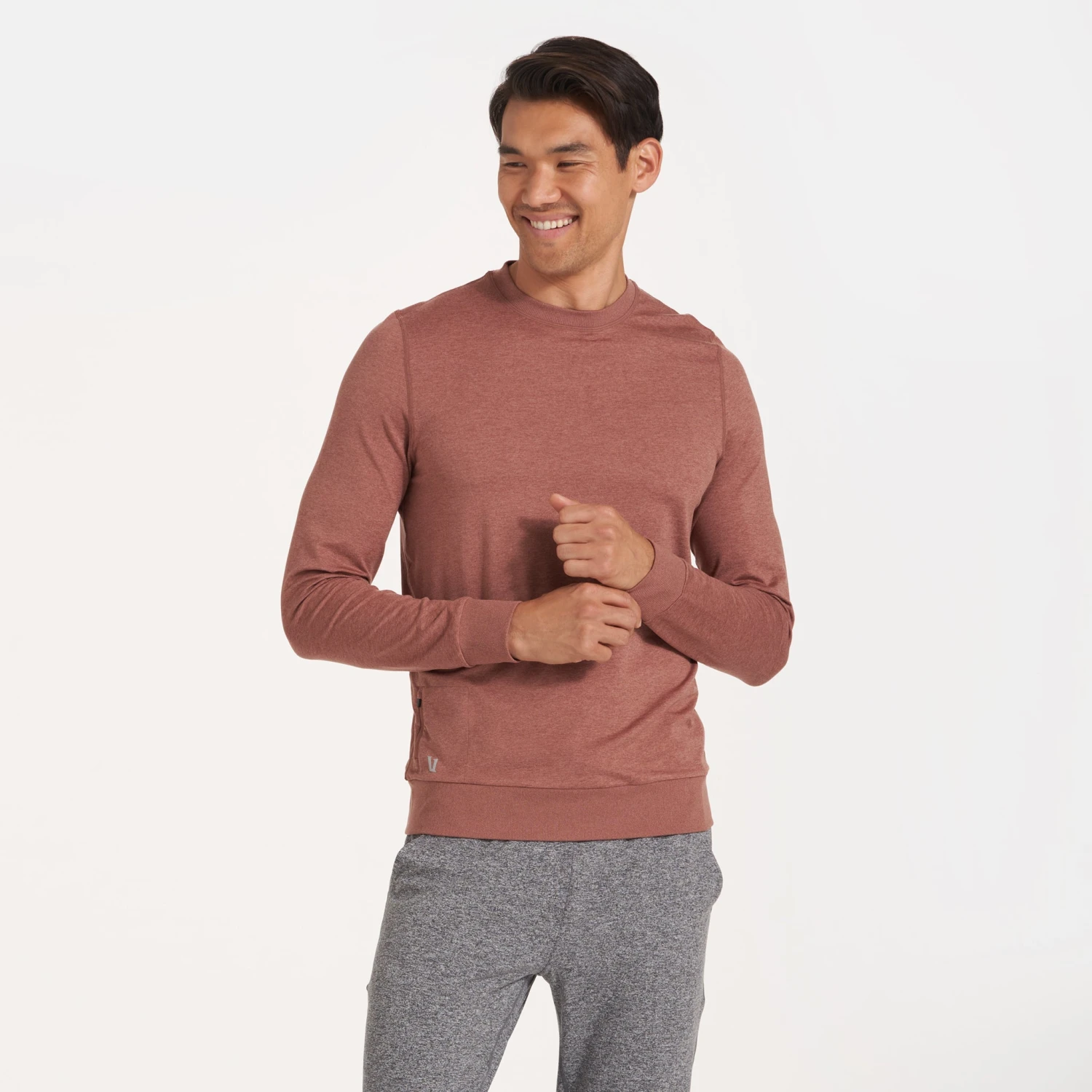 Ponto Performance Crew | Terracotta Heather 5 Ponto Performance Crew | Terracotta Heather - Image 3