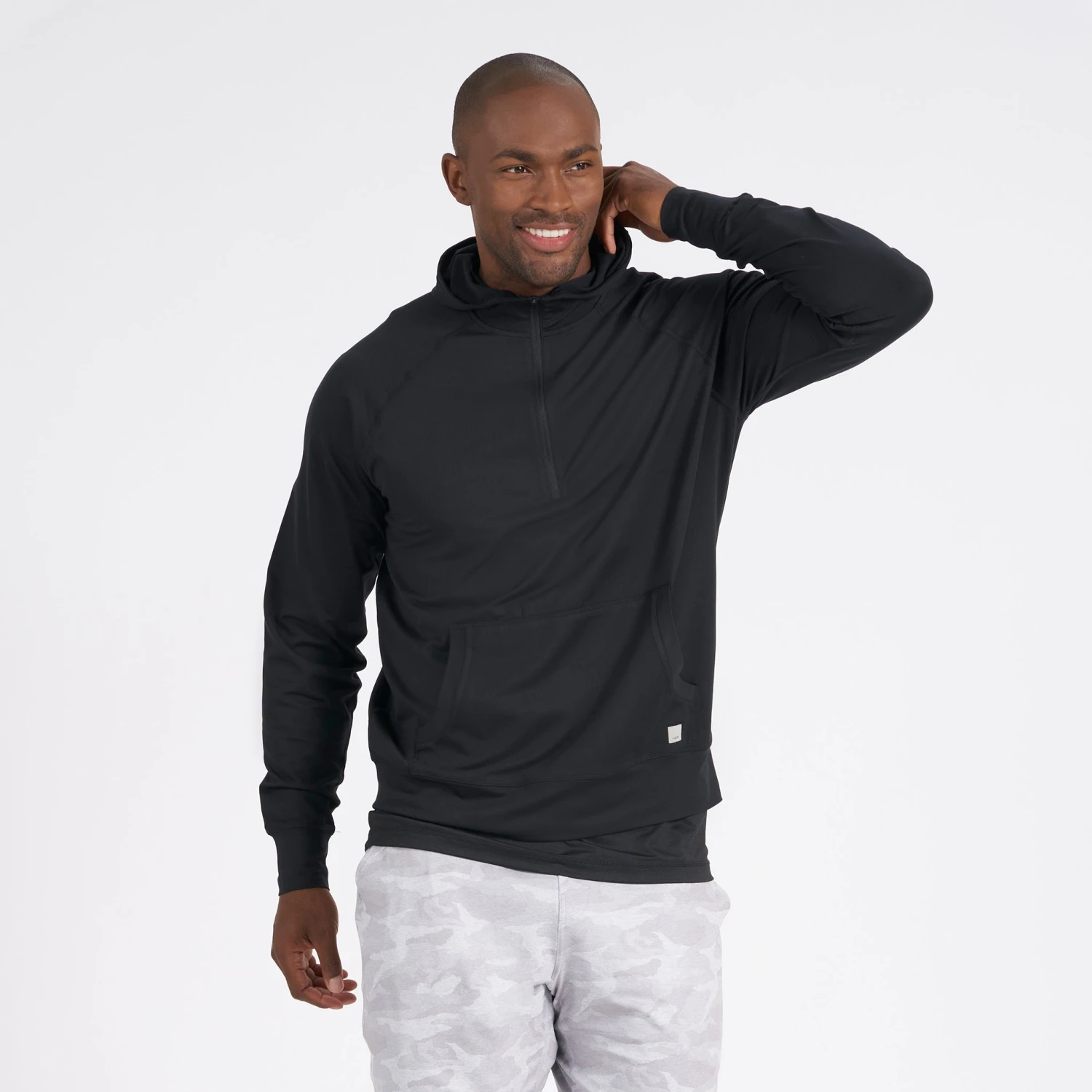 Ponto Performance Half Zip Hoodie | Black 4 Ponto Performance Half Zip Hoodie | Black - Image 2