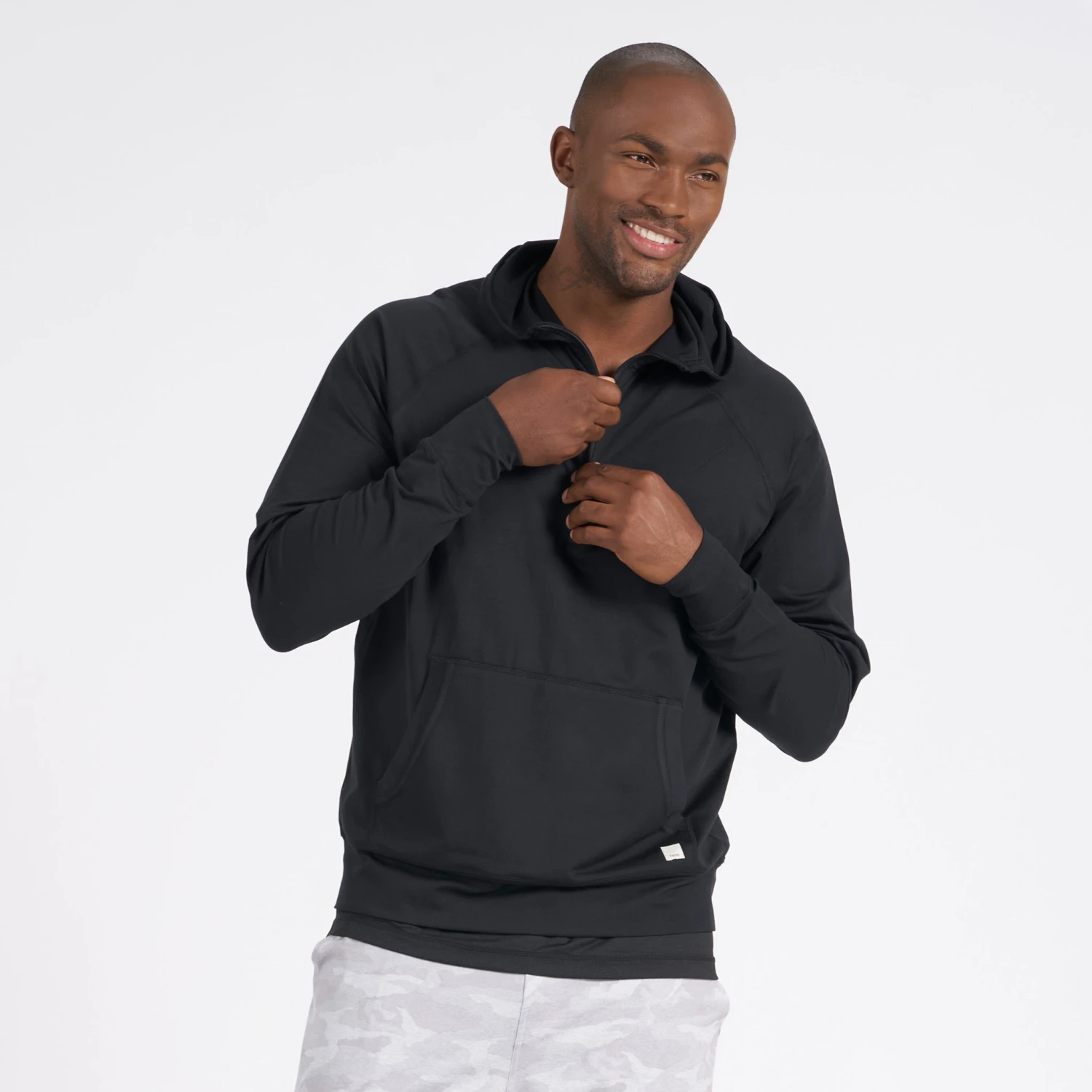 Ponto Performance Half Zip Hoodie | Black 5 Ponto Performance Half Zip Hoodie | Black - Image 3