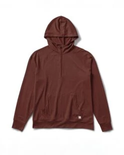Ponto Performance Half Zip Hoodie | Cedar Heather