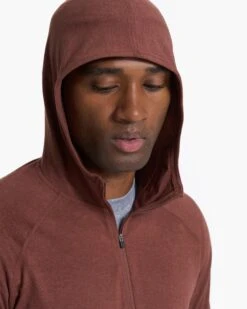 Ponto Performance Half Zip Hoodie | Cedar Heather -Funktion One Style V244HCD 00776