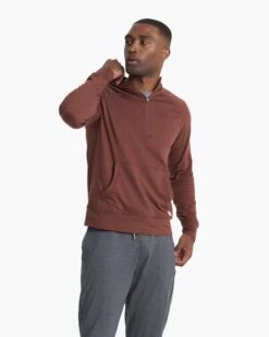 Ponto Performance Half Zip Hoodie | Cedar Heather -Funktion One Style V244HCD 00822