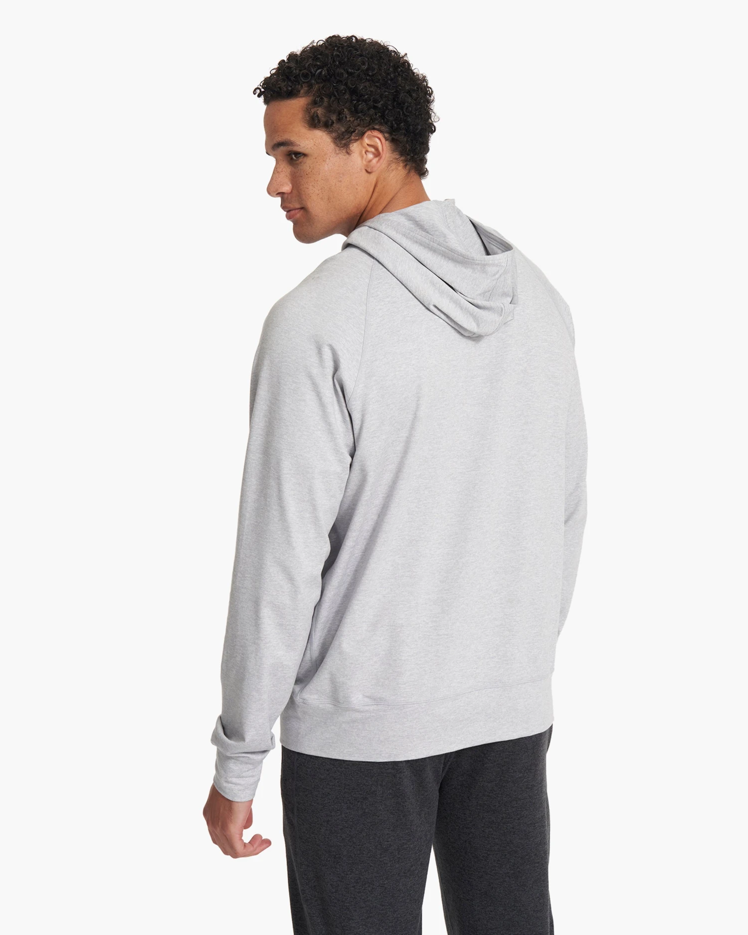 Ponto Performance Half Zip Hoodie | Platinum Heather 6 Ponto Performance Half Zip Hoodie | Platinum Heather - Image 4