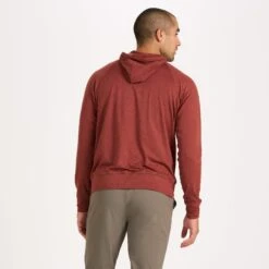 Ponto Performance Half Zip Hoodie | Red Clay Heather -Funktion One Style V244HRC 3 234f1f50 542f 4c23 8419 7eea7cb29166