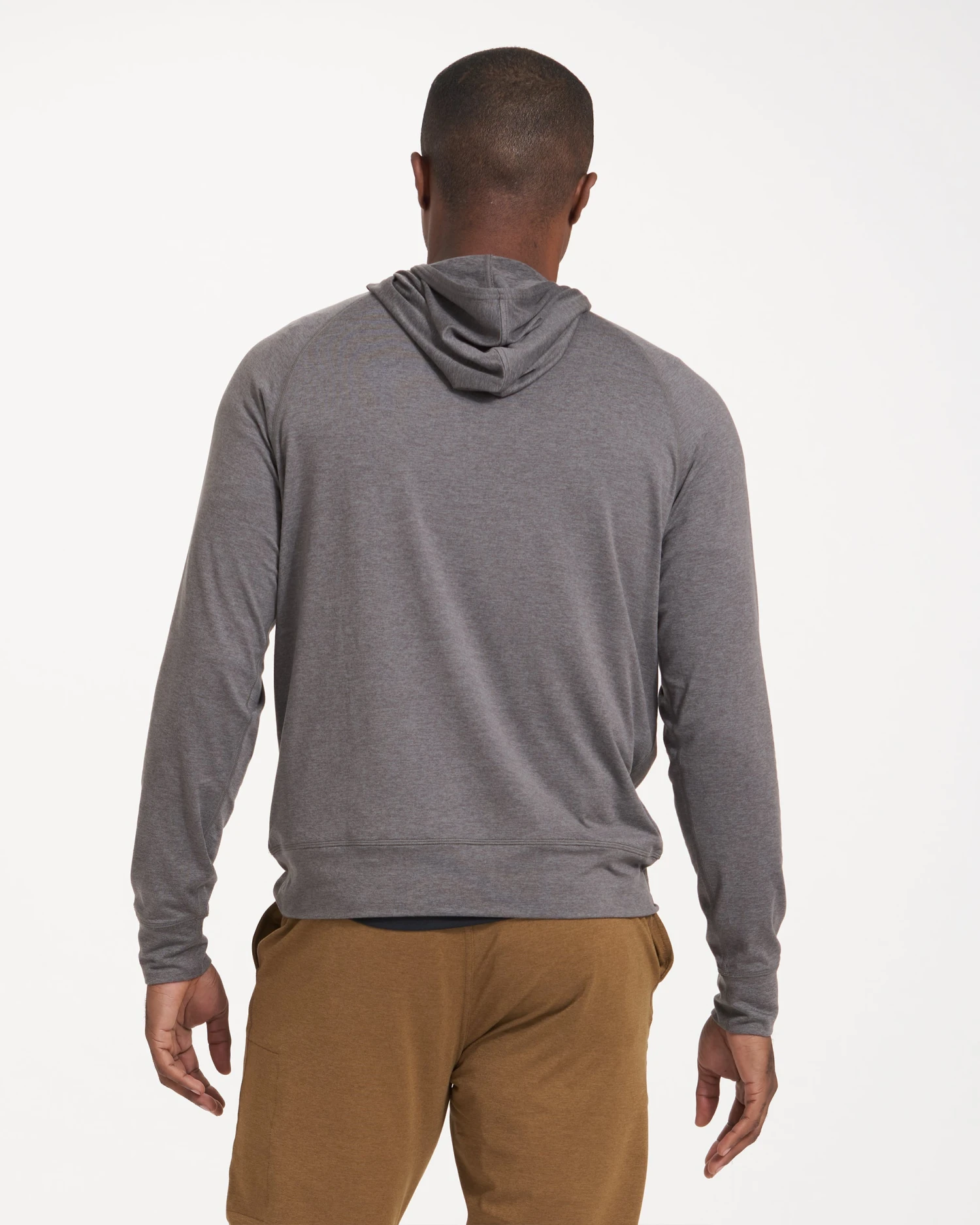 Ponto Performance Half Zip Hoodie | Smoke Heather 5 Ponto Performance Half Zip Hoodie | Smoke Heather - Image 3