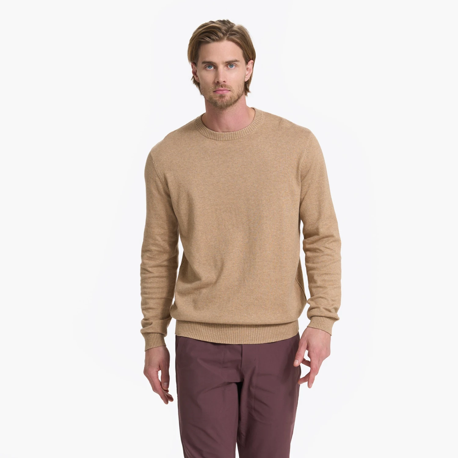 Fluent Sweater | Camel Heather 4 Fluent Sweater | Camel Heather - Image 2
