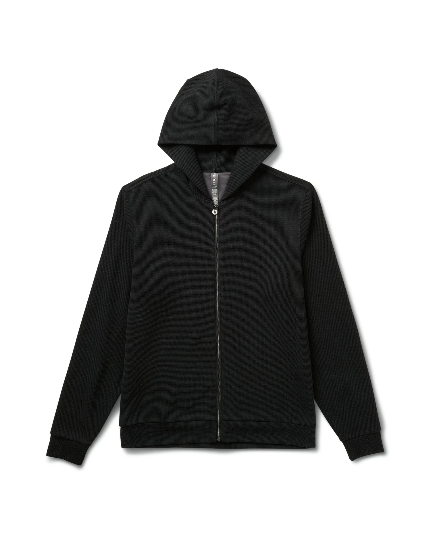 Performance Waffle Zip Hoodie | Washed Black 3 Performance Waffle Zip Hoodie | Washed Black