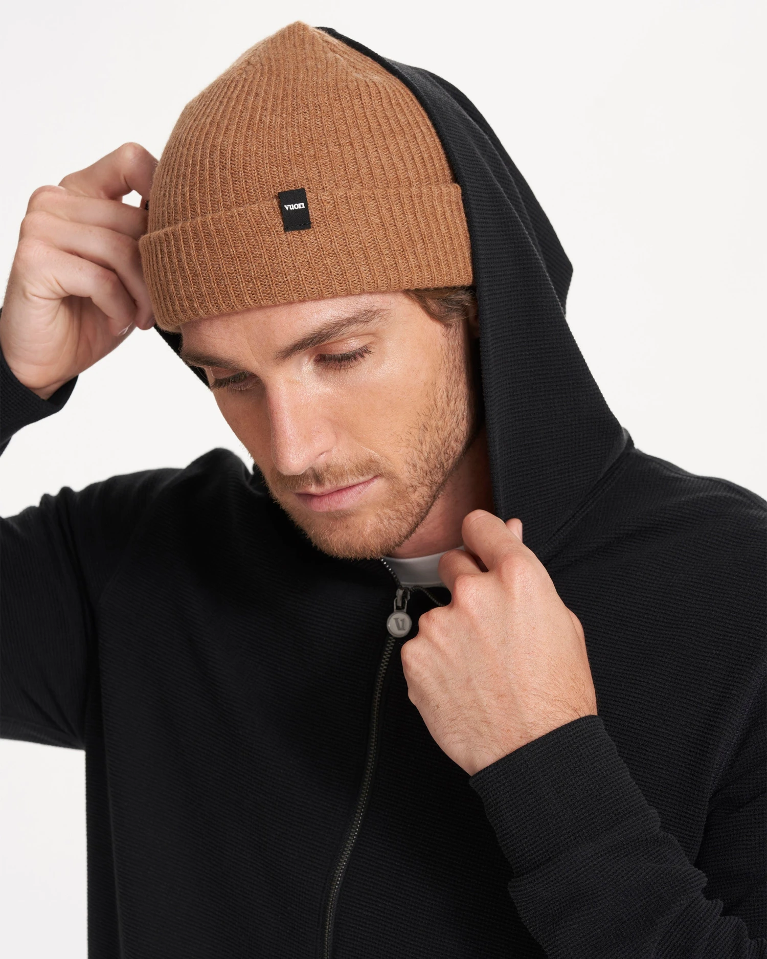 Performance Waffle Zip Hoodie | Washed Black 8 Performance Waffle Zip Hoodie | Washed Black - Image 6