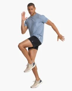 Ponto Short 5" | Black Heather -Funktion One Style V3005HBK FA22 M ECOMM FULL 0679