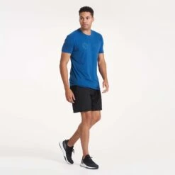 V1 Vuori Wordmark Logo Tee | Sea -Funktion One Style V302BLK 2098