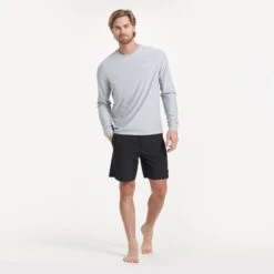 Long-Sleeve Uluwatu 2.0 Water Tee | Platinum Heather -Funktion One Style V314BLK 3321