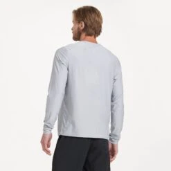 Long-Sleeve Uluwatu 2.0 Water Tee | Platinum Heather -Funktion One Style V314BLK 3353