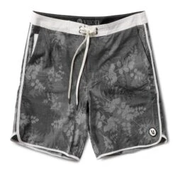 Cruise Boardshort | Charcoal Vintage Leaf