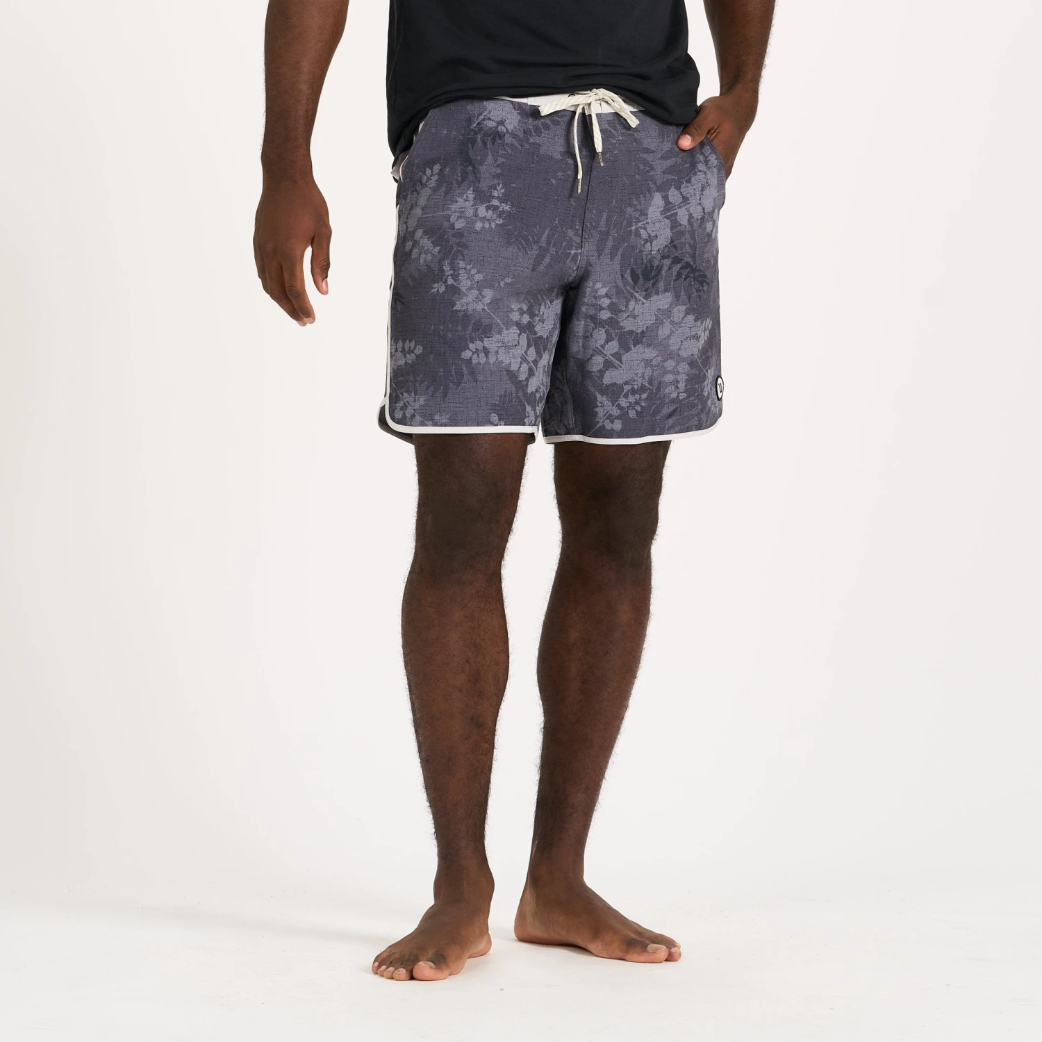 Cruise Boardshort | Charcoal Vintage Leaf 4 Cruise Boardshort | Charcoal Vintage Leaf - Image 2