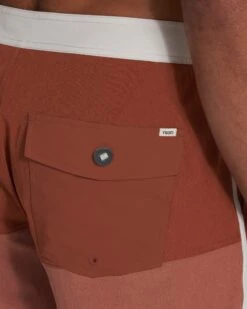 Cruise Boardshort | Dark Penny Linen Texture Block -Funktion One Style V314DPBnew