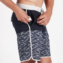 Cruise Boardshort | Navy Wave Block -Funktion One Style V314NWB 3