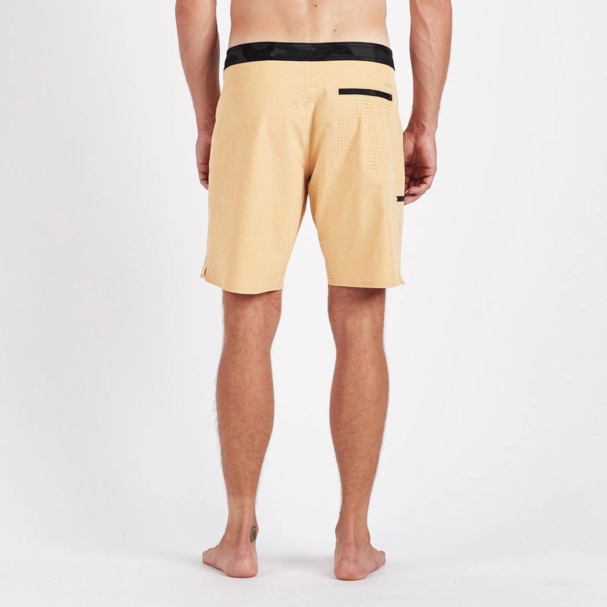 Sonic Seamless Boardshort | Saffron Linen Texture 5 Sonic Seamless Boardshort | Saffron Linen Texture - Image 3