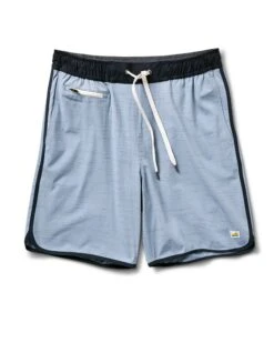 Banks Short | Light Cloud Slub Stripe