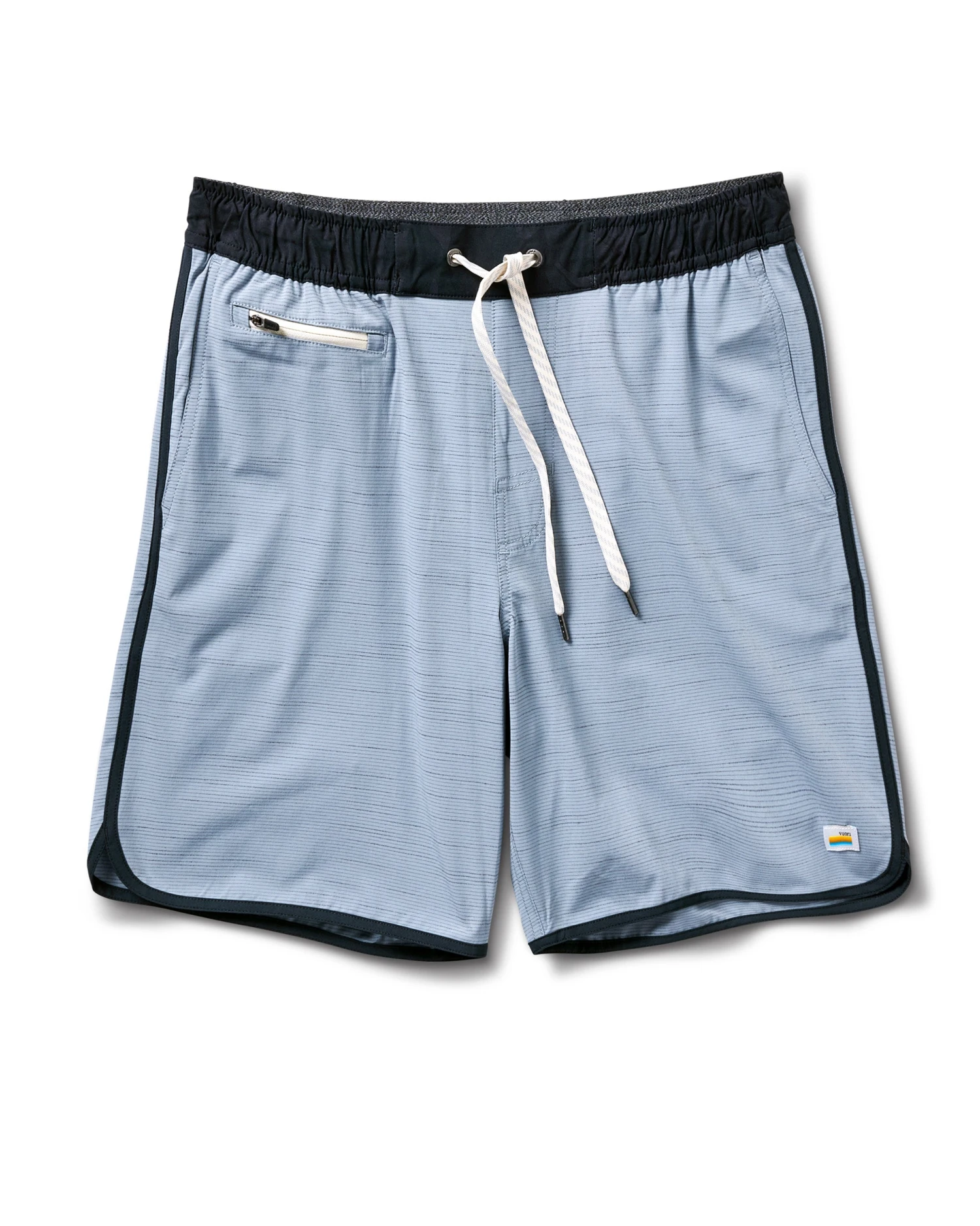 Banks Short | Light Cloud Slub Stripe 3 Banks Short | Light Cloud Slub Stripe