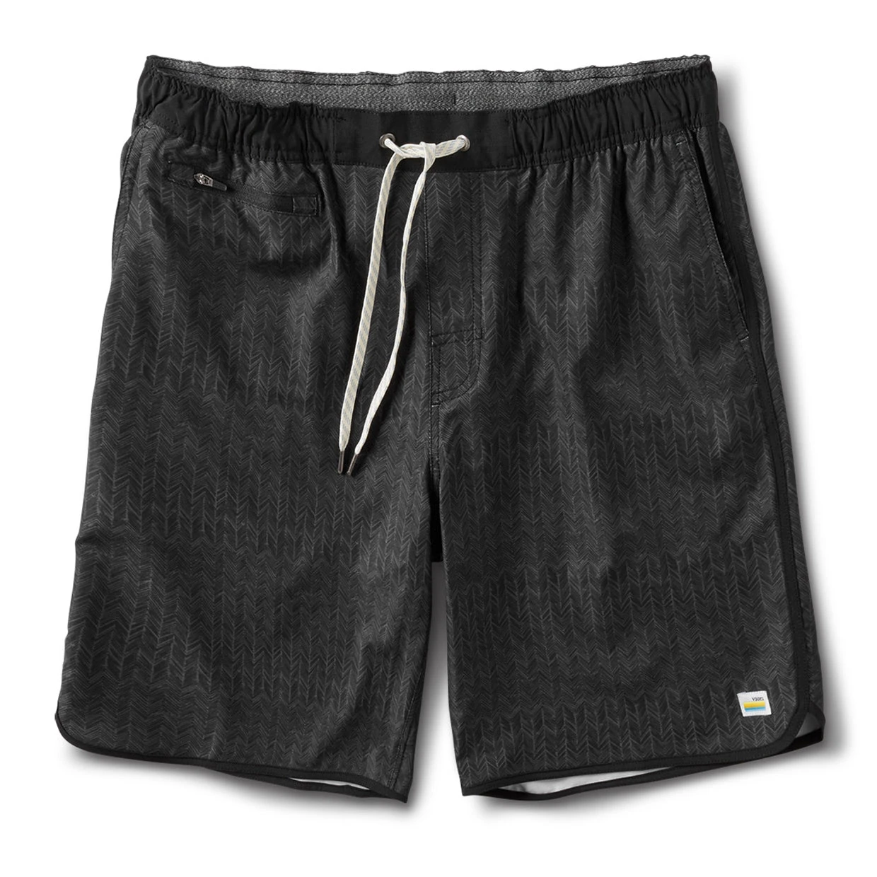 Banks Short | Black Herringbone Texture 3 Banks Short | Black Herringbone Texture