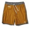 Banks Short | Dark Golden Slub Stripe