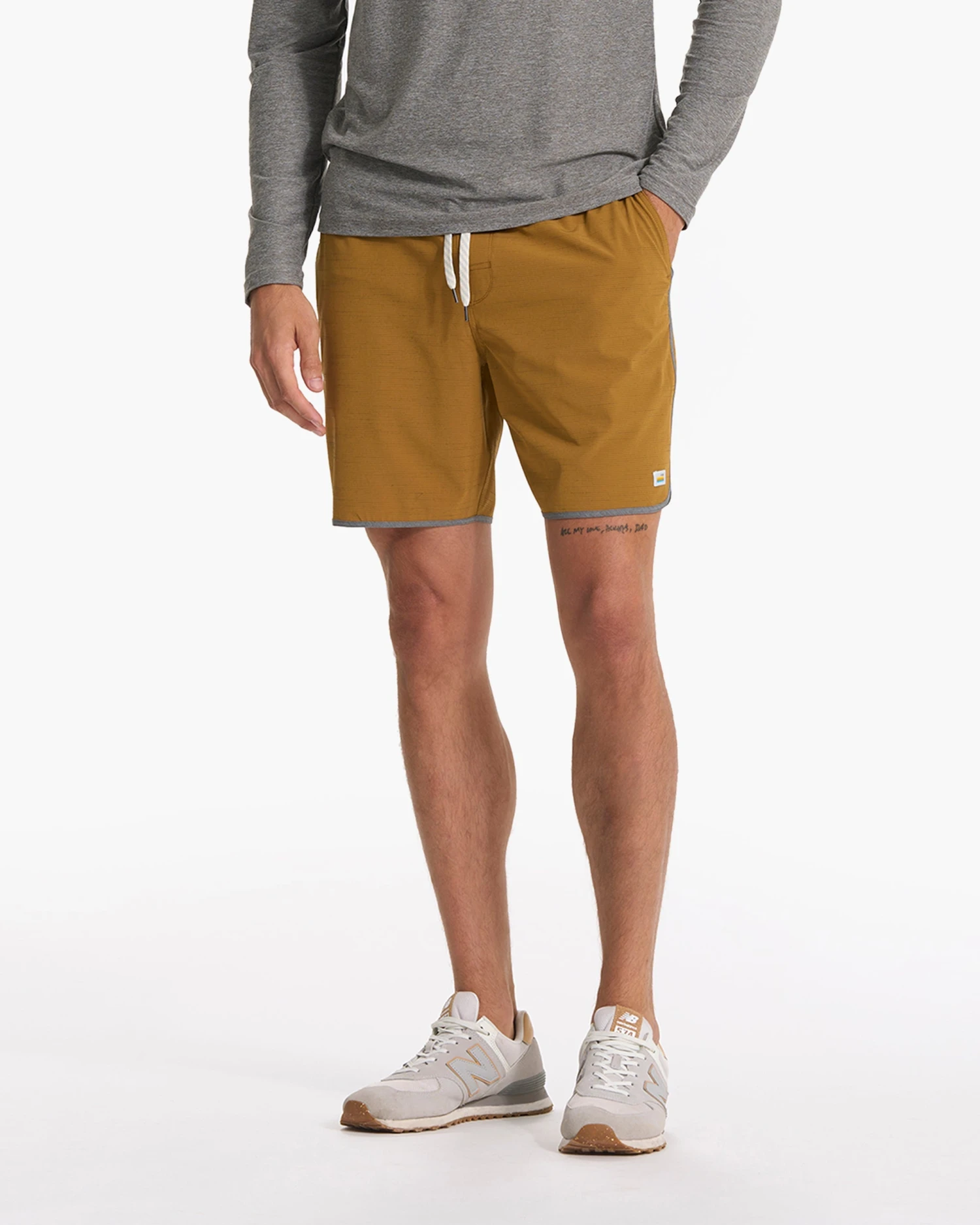 Banks Short | Dark Golden Slub Stripe 4 Banks Short | Dark Golden Slub Stripe - Image 2