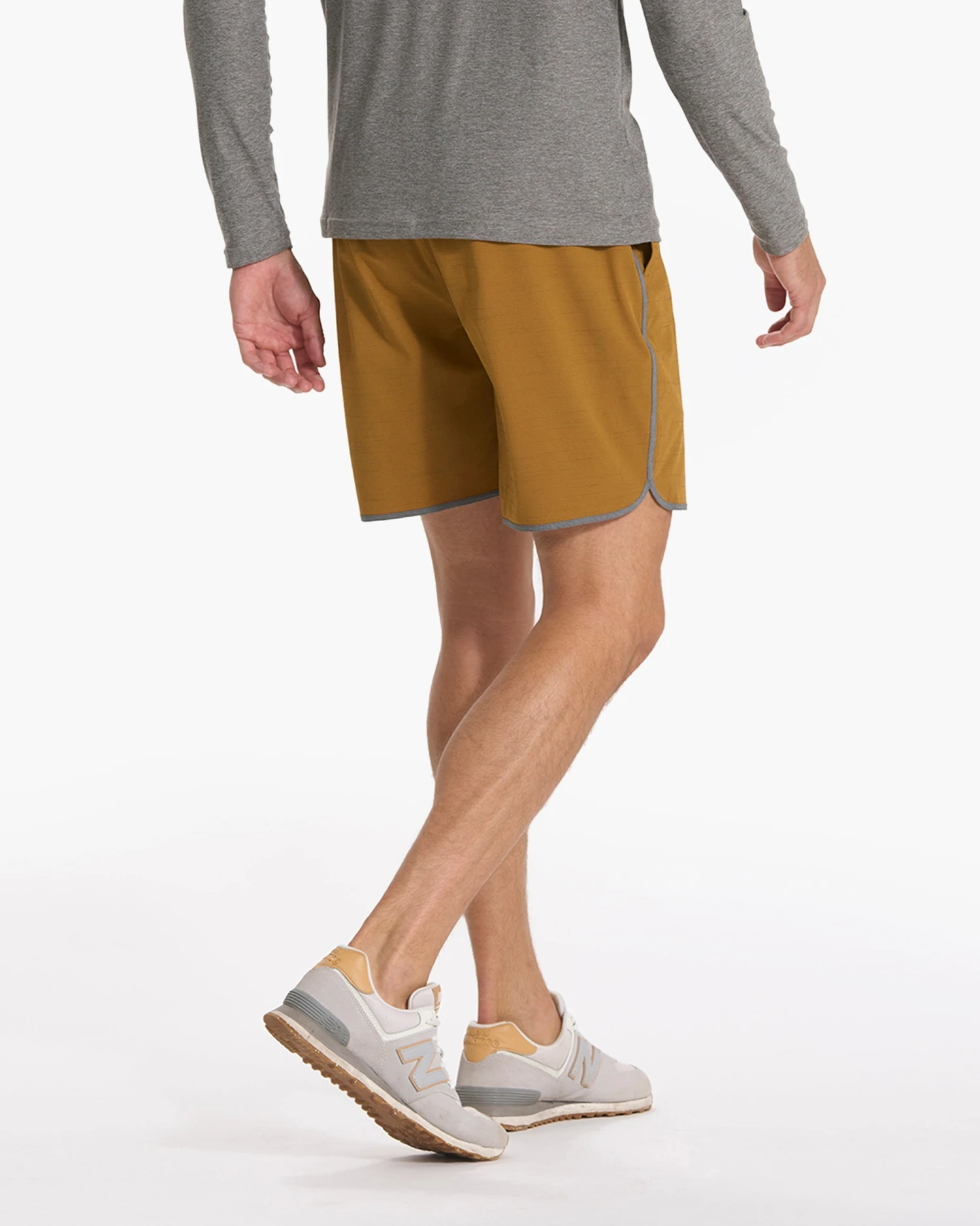 Banks Short | Dark Golden Slub Stripe 7 Banks Short | Dark Golden Slub Stripe - Image 5